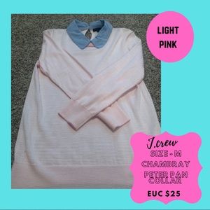 J. Crew chambray Peter Pan Collar Tippi